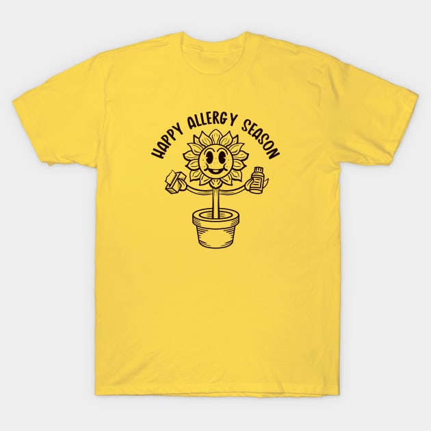 Happy Allergy Season (Lineal) T-Shirt by nickbeta